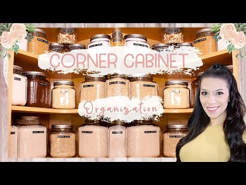 How to Organize Corner Kitchen Cabinets || Shirlee Alicia