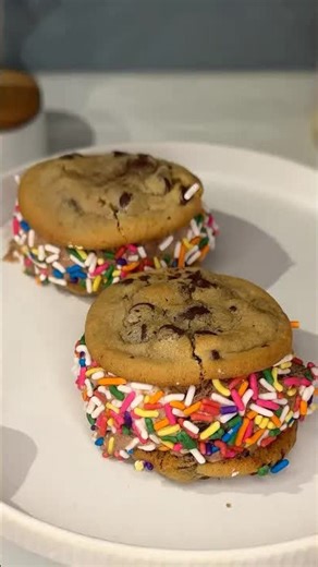 Easy chocolate cookie ice cream sandwich recipe