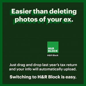 1.6K reactions · 107 shares | It’s never been easier to switch tax services. Like, truly painless. Thank you Drag & Drop. | H&R Block | Facebook