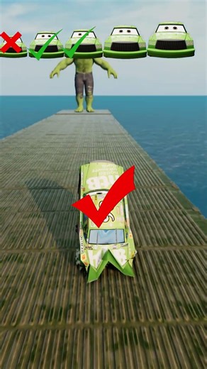 This car made it through IMPOSSIBLE ramps #racing #challenge #shorts