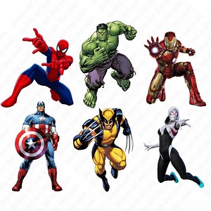 Super Heroes Png Bundle, Super Heroes Set, Super Hero Clipart Set, Instant Download - Etsy UK