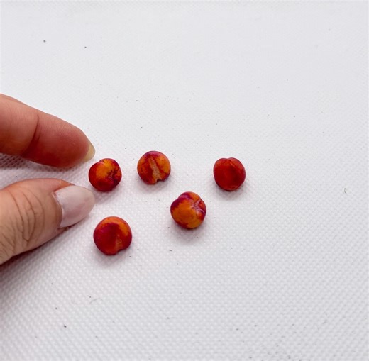 1/12 Clay Peach Miniature (1pcs) - Etsy