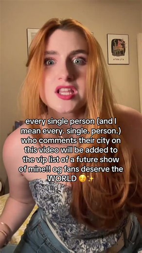 every person that comments their city gets future vip passes to a show of mine #smallartist #tour