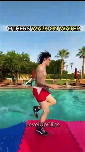 🔥 Normal Water Walk VS King-Level Skills! 🤯🌊#shorts