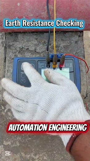 Earth Resistance Checking #automationengineering #EarthTester #viralvideo