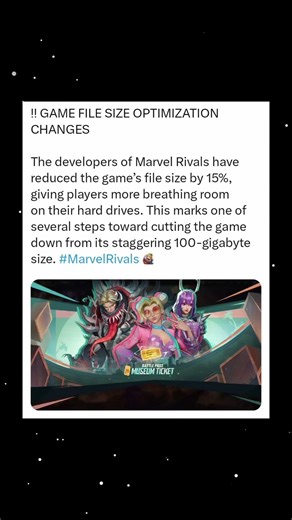 Marvel Rivals File Size Reduced by 15% in Latest Optimization Update