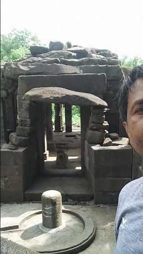 Lonar crater lake and ancient temple ruins