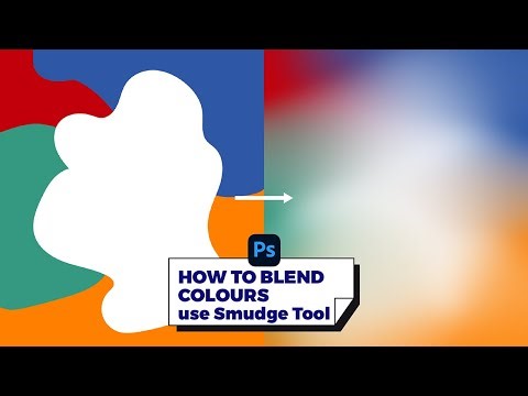 Adobe Photoshop Tutorial | How to Blend Colours Using Smudge Tool (Tips Tricks Tools Beginners 101)