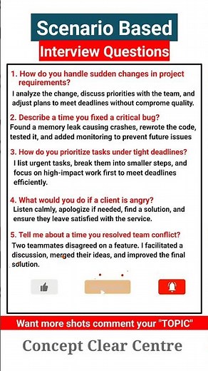 Top 5 Scenario Based Job Interview Questions and Answers to ace your Dream Job