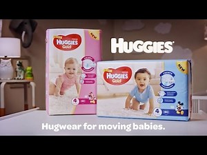 Huggies® Gold: Hugwear for moving babies.