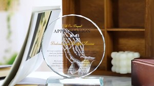Pastor Appreciation Gifts-Iceberg Shaped Crystal Plaque, 8.3x5.3 Inch Plaques Decoration for Pastor's Day Church Clergy Keepsakes, Best Ideas Thank You for Christianity Pastores Gift