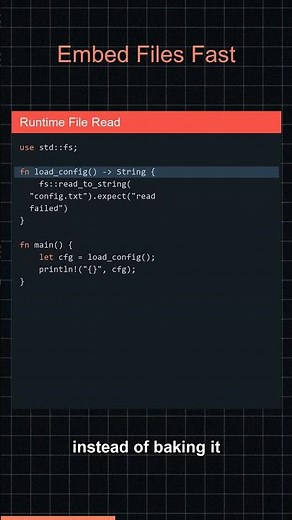 Stop Disk Reads! Bake Data into Your Binary with Rust include_str!