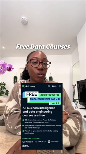 beginner-friendly courses available for free! @DataCamp #dataanalyst #freecourses #tech #jobhunting
