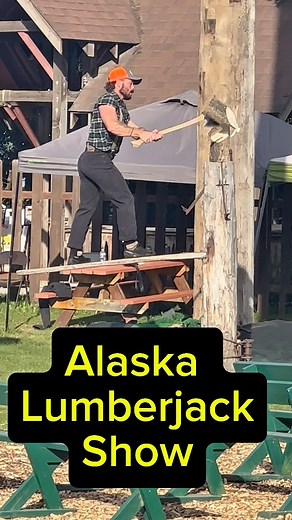 We like us a Good old Fashioned Lumberjack Show @ the Alaska State Fair Make sure you check it out! #alaska #logging #chainsaw #chainsawman | Alaska Living, History and Outdoors