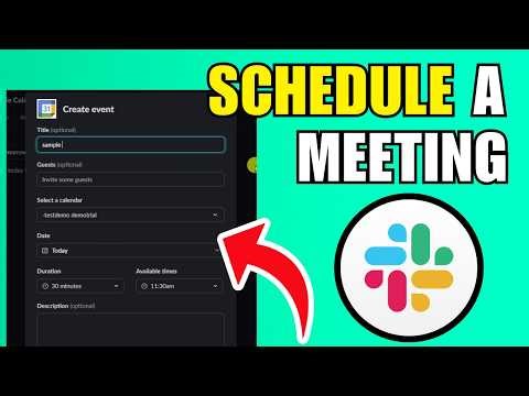 How To Schedule A Meeting In Slack (2026) (Step By Step For Beginners)