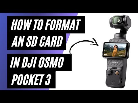 How To format SD Card in DJI Osmo Pocket 3