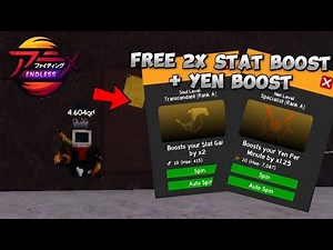 How To Get FREE Boosts Stat Gain And Yen boost | Anime Fighting Simulator Endless