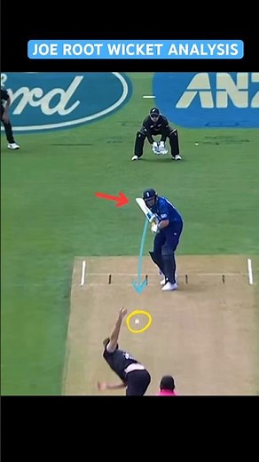 Joe Root Wicket Analysis Vs Zak Foulkes - New Zealand Vs England 3rd ODI 2025 #joeroot #cricket