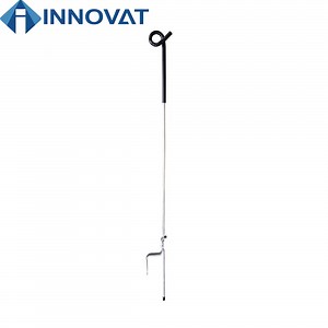 [Hot Item] Poste de pigtail eléctrico de acero galvanizado de un solo soporte, poste de pigtail de plástico más vendido utilizado en cuerda de cerca eléctrica