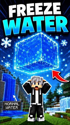 Minecraft But You Can FREEZE WATER 😱