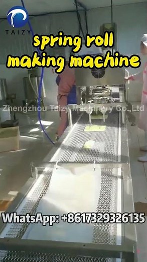 Automatic Spring Roll Making Machine in Action – Fast & Efficient! #springrolls #foodprocessing