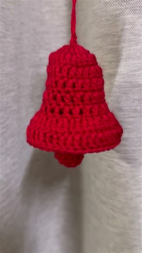 Crochet Christmas Bell Tutorial for Beginners #crochetforbeginners