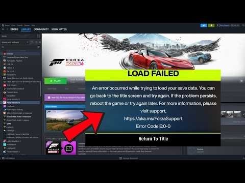 Fix Forza Horizon 6 Error Code E:0-c0/E:0-0 Load Failed Error Occurred While Trying To Load Save