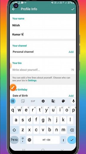 Telegram ka Profile Name Kaise Change Kare || How to change telegram profile Name Online