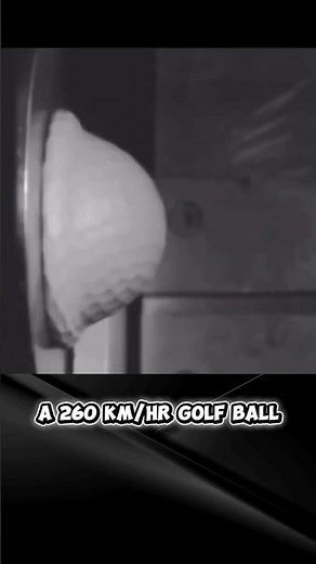 Golf Ball Hit in Slow Motion - Completely Flattens