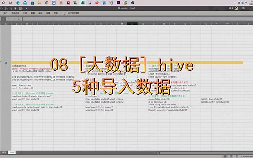 08 [大数据] hive 5种导入数据