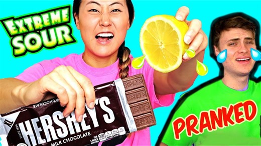 DIY edible candy pranks! Learn how to make sour chocolate, salty gummy, spicy Starburst 😂🍫