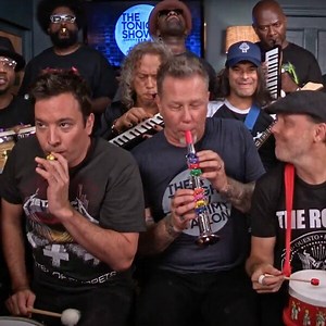Metallica and Jimmy Fallon Rock Out to "Enter Sandman" With Classroom Instruments