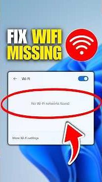 How To Fix WiFi Icon Not Showing In Laptop
