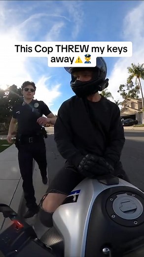 Stupid cop 👮📸 #pov #camera #motorbike | GoVision