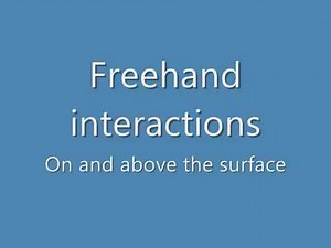 DepthTouch: Using Depth-Sensing Camera to Enable Freehand Interactions On and Above the Surface
