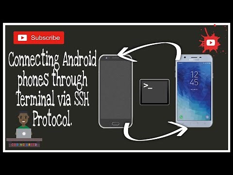 Connecting Android phones through Terminal via SSH Protocol.