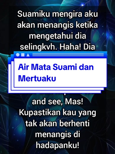 Air Mata Suami dan Mertuaku: Kisah Mengharukan