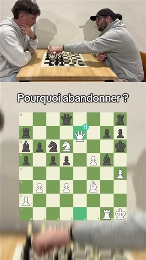 Pourquoi abandonner ? #échecs #chess