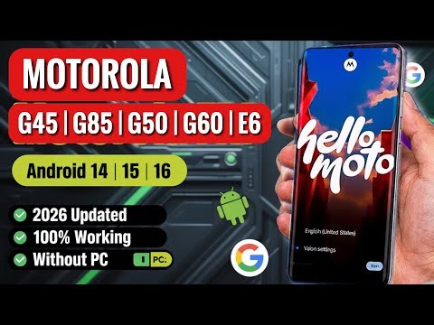 Moto G45/ G85/ G50/ G60 5G : Google Account/ FRP Bypass - ANDROID 15 (Without Computer)