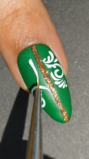 27K views · 138 reactions | Green freehand nail design ideas #naildesignsideas #easynailsathome #nailsonfleek #easynailartideas #nailhacks #easynailtutorial #gelnails #nudenailart #gelnailsdesign #newnailswhodis #nailsofinstagram #nailart #nailinspo #nailartist #nails #nailsnailsnails #nailaddict #nailarttutorial #nailartaddict #greennailschallenge #greennailsdesign #NailArtDesign #freehandnailart #nailartinspiration | SS nail art ideas | Facebook