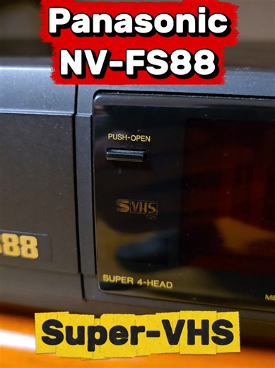 Panasonic NV-FS88 - Technology of a Bygone Era: What a True Premium VCR Looked Like. #vhs #vhsvideo #panasonic #retro #nostalgie