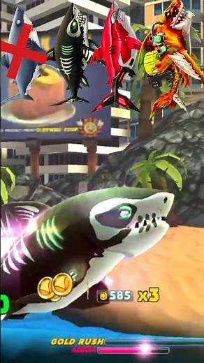 🦈 Hungry Shark World Gameplay | Monster Shark Eats Everything! #new #shortvideo