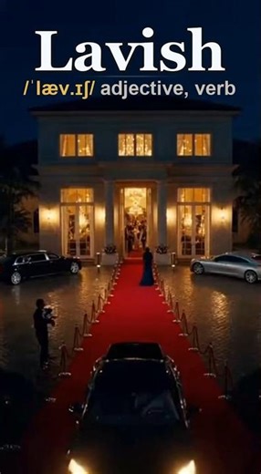 Lavish meaning — Rich, impressive, and more than enough