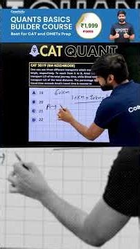 CAT Quant Short Trick: Solve in Seconds, Not Minutes! 🚀🔥