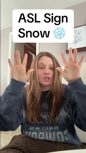 Learn How To Sign "Snow" in ASL for Beginners | American Sign Language #shorts