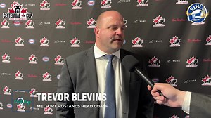 11K views · 179 reactions |  Hear from Coach Trevor Blevins after the Melfort Mustangs' quarterfinal win over the Greater Sudbury Cubs. | SJHL | Facebook