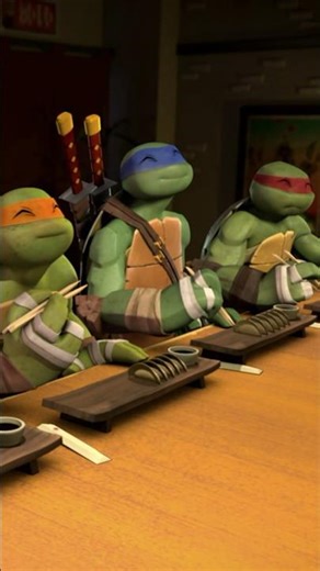 The Turtles Try Pizza DUMPLINGS?! 😋🍕🥟 | TMNT #Shorts