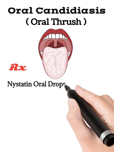 Oral Thrush ( Oral Candidiasis ) treatment #oralthrush #oralcandidiasis #angularcheilitis #medical_mnemonics786 #m_m786
