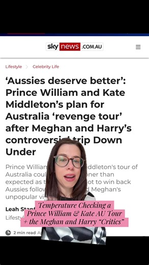 #princewilliam and Catherine #princessofwales allegedly looking to do an AU Tour an epic fail of a backlink to an article about #princeharryandmeghan ‘s ‘critics’. #britishroyalfamily #medialiteracy