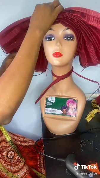 Auto Gele Tutorial: Simple Handfan Making